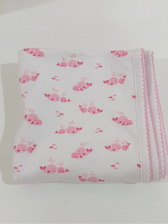 Kissy Kissy Other - Kissy kissy Pink Whale Print Baby Blanket NWOT